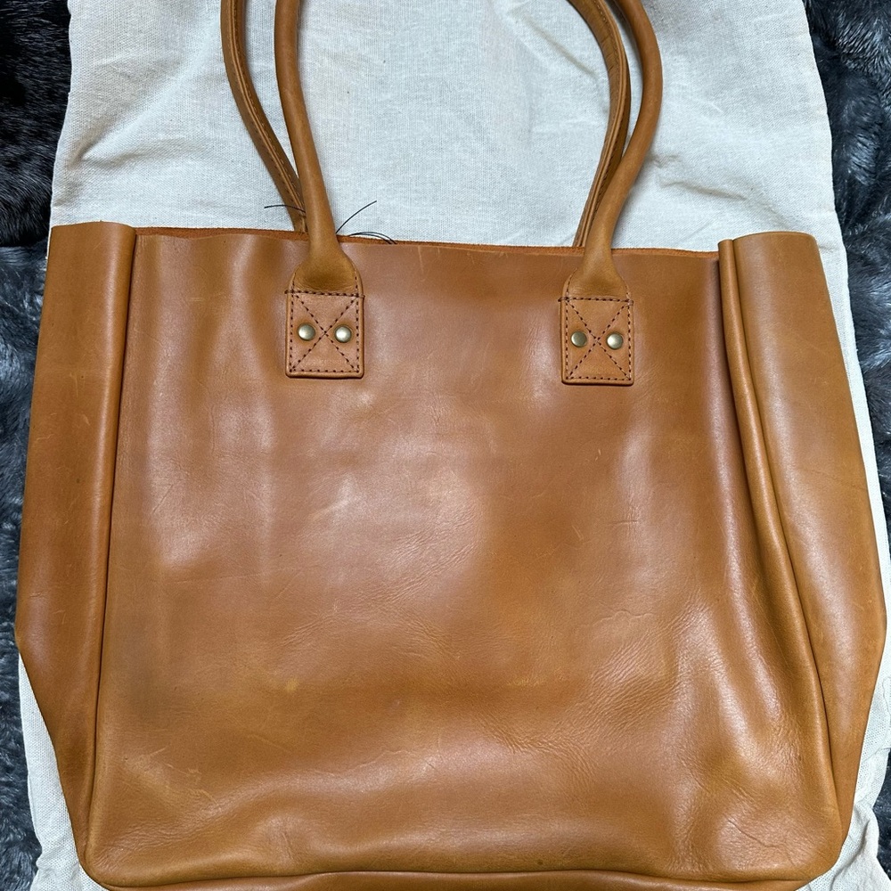 Parker Clay- Merkato Signature Tote-SOLD OUT- Rusty Brown—orig $248 - Picture 6 of 11